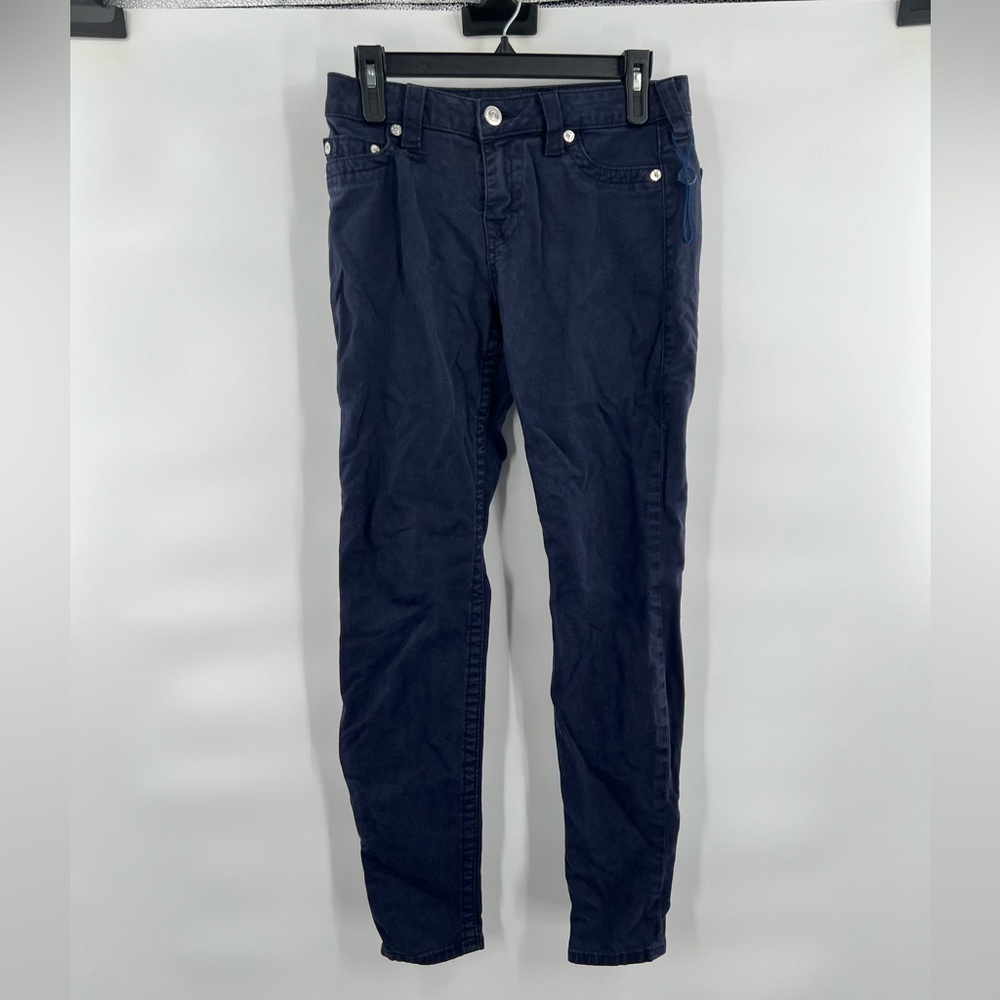 True Religion blue jeans skinny size 28 high rise legging